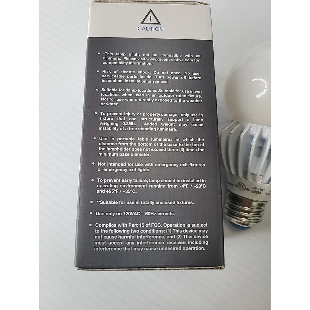 4 pk Green Creative Pro Titanium LED Series 4.0‎ 17W (100 Watt) Warm Light Bulbs
